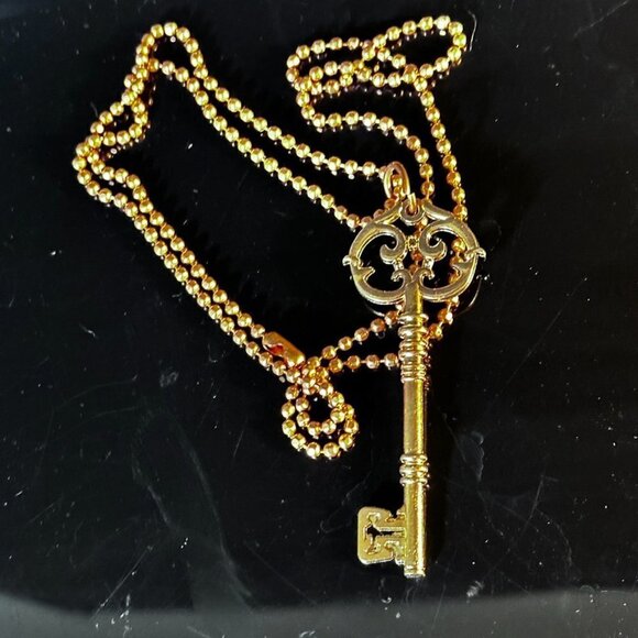 Key SteampunkCopper Pendant Necklace Gift Gothic Skate Punk Handmade - Picture 5 of 6